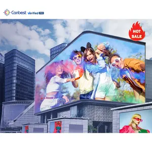 户外Led 4k屏幕专业小组标志视频墙屋顶建筑3D效果广告显示屏广告牌