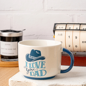 Tazas de cerámica con temática del Día del Padre, vasos de porcelana con estampados inspirados en el papá, tazas sentimentales para regalar - Product Image 3
