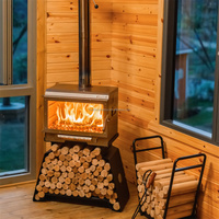 Grande tente autoportante Chauffage de salon Poêle à bois Table décorative intérieure Cheminée