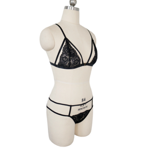 Caldo <span class=keywords><strong>trasparente</strong></span> pizzo signore biancheria intima <span class=keywords><strong>Sexy</strong></span> <span class=keywords><strong>reggiseno</strong></span> e Pantie nuovo Design maturo - Product Image 4