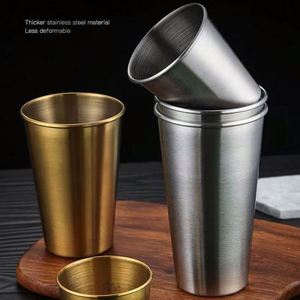 LC712 Beer <b>Mug</b> Drink Insulated Travel <b>Mugs</b> Bright Series Stackable Single Wall Stainless Steel Pint Cup Camping Cup - Product Image 3