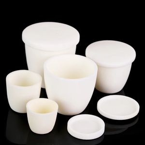 -بوتقة قوس الألومينا بغطاء بوتقة ألومينا بوتقة مع غطاء - Product Image 1