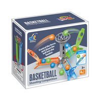 Nouveau jeu de société éducatif en plastique pour enfants, machine de tir au basket-ball miniature, jeux de sport interactifs pour table de fête