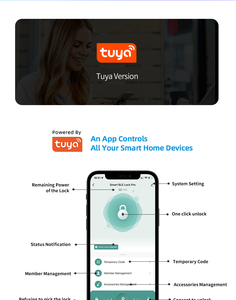 Cerradura Inteligente Vians TUYA TTLOCK con <span class=keywords><strong>5</strong></span> Métodos de Desbloqueo - Product Image 6