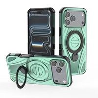 Coque de téléphone de luxe en TPU+PC avec support magnétique multicolore, vente en gros d'usine, pour iPhone 17/16/15/14/13 Pro Max