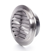 Grilles d'aération pour climatiseurs Grille d'air ronde externe pour plafond Diffuseur d'aération en acier inoxydable pour systèmes HVAC