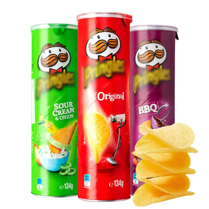 Groothandel Maleisische Pringle 134G Chips Klassiek Gekookte Knapperige Aardappelchips