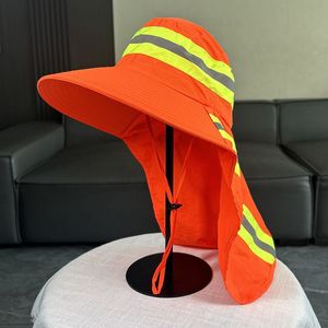 Phản Quang Công Nhân Xô Hat Ngoài Trời Mũ Cứng Với Cổ Flap Sun Hat Làm Việc Rộng Brim Boonie Mũ Mặt Trời Upf50 + Ngư Dân Mũ - Product Image 1