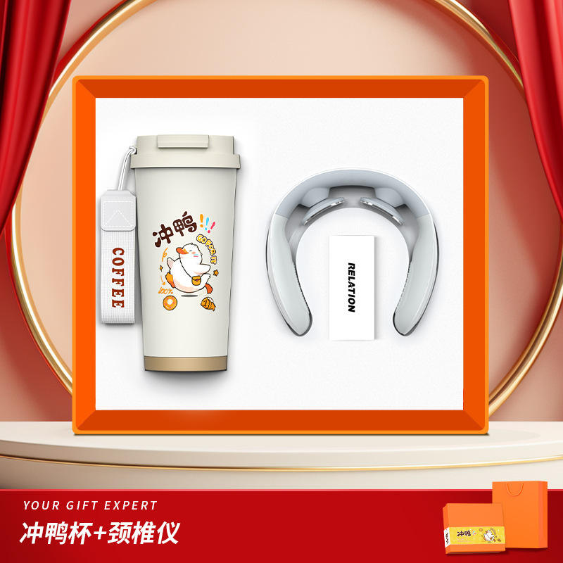 [Ensemble deux pièces édition spéciale] Masseur de colonne cervicale Lily of the Valley Cup (blanc)