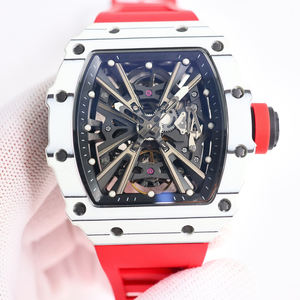 Montre 5A RM ultra-légère en fibre de carbone blanche avec mouvement tourbillon visible, montre de haute qualité, cadeau de luxe de qualité supérieure - Product Image 1