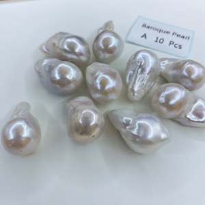 ホットセール　フルホールバロックパール　ホワイト　1-3A　12-16mm　天然淡水ルースパール　ジュエリー製作用 - Product Image 2