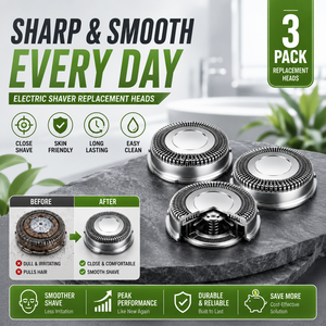 OEM Stainless Steel Electric Shaver <b>Foil</b> Cutter Replacement Kit Universal <b>Razor</b> Head Components for Men's Daily Grooming - Product Image 1