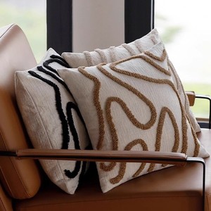 45x45 Phong Cách Boho Chenille Trang Trí Ném Gối Mềm Đường Hình Học Đệm Có 3 Màu Áo Gối Sofa Phòng Khách - Product Image 4