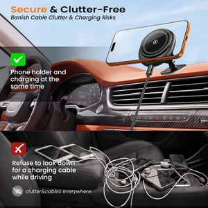 15W Fast Charging Magnet Car Dashboard Windshield Mobile Phone Holder for <strong>iphone</strong> Car Magnetic Phone Mount Wireless <strong>Charger</strong> - Product Image 5