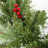 Arbre de Noël artificiel sur pied avec cône de pin, verdure et lumières incandescentes – Haute qualité, installation facile