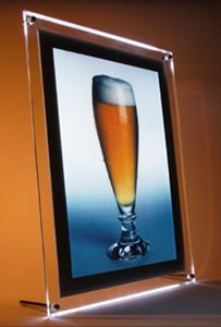 Caisson à lumière acrylique suspendu Caisson à lumière personnalisé Enseigne publicitaire Caisson à lumière LED sans cadre Plafond double face Magasin de boissons Annonce de vin - Product Image 2