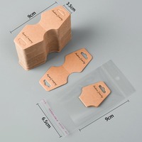 Support de présentation en papier imprimé avec logo personnalisé pour emballage de cartes à bijoux, emballage en carton imprimé pour colliers et boucles d'oreilles