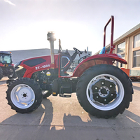 Schnelle Lieferung 100 PS Traktor für Obstgarten und Ackerland Multifunktionaler Allradantrieb-Radtraktor