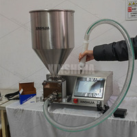 Machine de remplissage d'injection de déposant de bouffée de crème de croissant de pâte à cupcake de modèle de petite table automatique commerciale