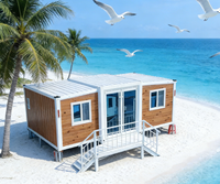 Bungalow de luxe préfabriqué pour glamping en conditions météorologiques extrêmes, maison de jardin