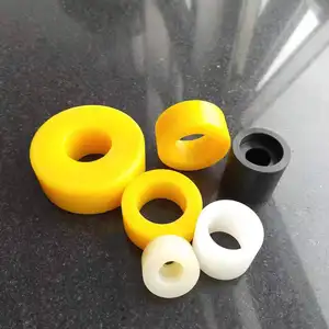 Oem pa6 Nylon Tay Áo Cách điện Delrin Bush tay áo POM Acetal mặt bích trục Áo khoác Ống lót máy giặt mang bụi cho bu lông