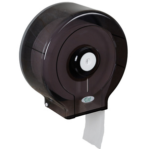 Wall Mounted Toilet <b>Paper</b> Holder Circular <b>Black</b> Transparent No Drill Large Roll For Bathroom - Product Image 2