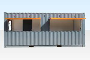 Cafetería en Contenedor de Envío de 20 pies/40 pies, Cafetería Modular Prefabricada para Uso Comercial en Exteriores - Product Image 4