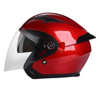 2025 Usine Chaude Demi Visage Casque Double Lentille DOT Certification Casque De Moto ABS Haute Qualité Moto Casque De Vélo