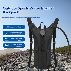 Zaino per Ciclismo e Sport all'Aperto con Sacca d'<span class=keywords><strong>Acqua</strong></span>, in Oxford Ecologico, Leggero, per Escursionismo e Arrampicata, Grande Capacità 3L, Doppio Scomparto - Product Image 2