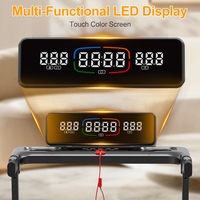 Caminadora Inteligente 2 en 1 con Pantalla LED, 12 Programas, Ultra Silenciosa, para Deportes y Uso Doméstico, con Inclinación Manual