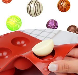 <span class=keywords><strong>Molde</strong></span> de Silicona Ecológico para Hornear, para Formas de Chocolate y Mini <span class=keywords><strong>Esferas</strong></span> de Pastel de Mousse - Product Image 6
