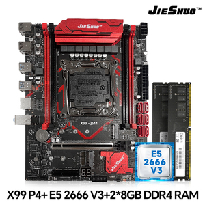 Placa Base JIESHUO X99 LGA 2011-V3 Micro ATX, 4 Canales DDR4, CPUs Intel <span class=keywords><strong>XEON</strong></span> <span class=keywords><strong>E5</strong></span> V3/V4 para PC de Escritorio, Servidor, Ranuras M.2 - Product Image 3