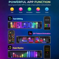Luces LED para Parabrisas de Coche con Control Remoto, Animaciones Personalizadas, Pantalla LED Inteligente para Camiones y Letreros de Tiendas