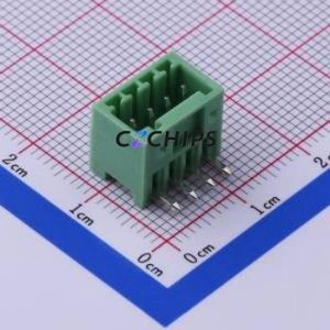 KF2EDGR-2.5-4P Plug-in Terminal Block Bent Lead Through Hole,P=2.5mm Connector Board-to-Board / Socket - Closed 1x4P 2.5mm Green - Product Image 1