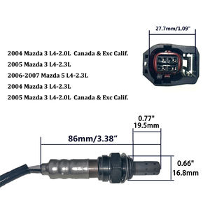 Z601 18 861, Z601 18 861A, Z60118861A, Z60118861A Sonda Lambda O2 Sensor de oxígeno para MAZDA <span class=keywords><strong>3</strong></span> BK Saloon 1,4 1,6 2,0 2,<span class=keywords><strong>3</strong></span> 03-09 - Product Image 6