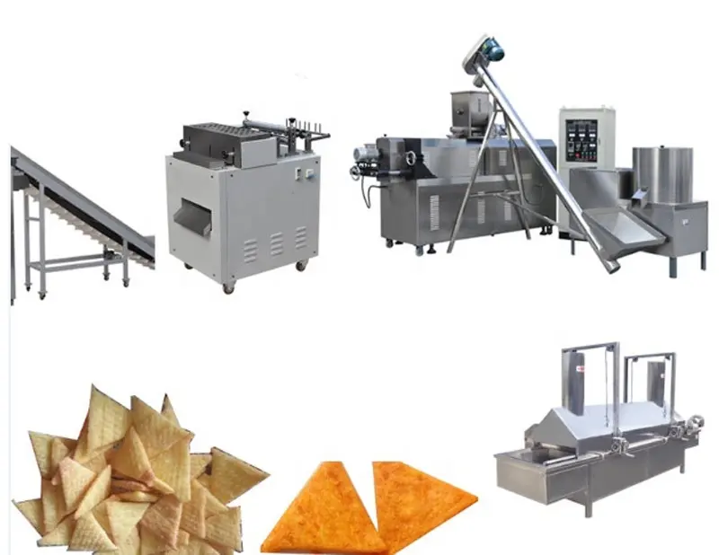 Doritos Tortilla Nacho Maïs Chips Verwerkingslijn Maken Machine Roestvrij Staal Automatische 2021 1500 Graanproducten, Meel 35kw