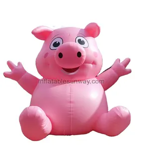 Factory Giant inflatable custom pig balloons inflatable pink pig for advertising