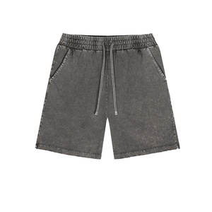 2025 pantalones cortos de sudor de verano Unisex, ropa de calle, Vintage, lavado ácido desteñido al sol, peso pesado, 100% algodón, 358G, pantalones cortos para hombres, atuendo informal - Product Image 4