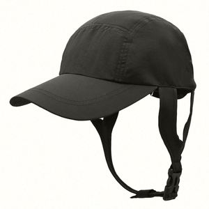 Summer <b>Waterproof</b> Baseball Cap 100% Polyester Common <b>Sunscreen</b> Adjustable Beach Sunshade Surf with Strap - Product Image 1