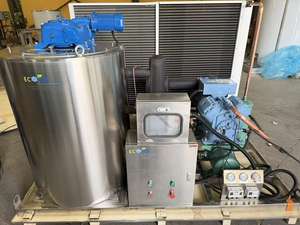 Machine à glace en flocons de 8 tonnes pour abattoir, machine à glace en flocons personnalisée pour la viande de volaille - Product Image 4