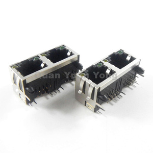 ขั้วต่อแบบจุ่มใหม่ดั้งเดิม RJ45 1X2 LED <span class=keywords><strong>56</strong></span> + ตัว - Product Image 6