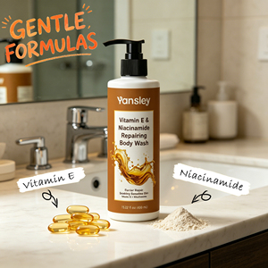 Gel douche exfoliant hydratant et apaisant Yansley contenant de l'huile de noix de coco, de la vitamine C, anti-rides et blanchissant - Product Image 5