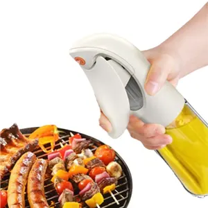 Barbecue cuisine Pulvérisateur d'huile d'olive Vinaigre de cuisson 100ml 200ml flacon pulvérisateur continu en verre avec pulvérisateur à brouillard fin