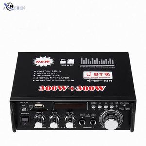 เครื่องขยายเสียงสเตอริโอสำหรับโรงงาน วิทยุ FM บลูทูธ 2 แชนแนล สำหรับโฮมเธียเตอร์ มินิแอมพลิฟายเออร์ ระดับมืออาชีพ เครื่องขยายเสียงติดรถยนต์ - Product Image 3