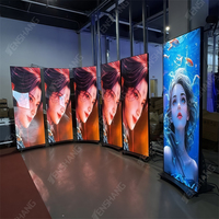 WiFi Kontrollü Animasyonlu Asansör Yön Belirleme Özellikli P1.2-P2.5 Piksel Aralıklı Taşınabilir Katlanabilir Video Duvar Ekranlı LED Poster Afiş