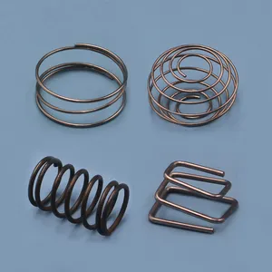 Molle di compressione cilindriche a filo piatto In acciaio inossidabile OEM di fabbrica personalizzate In varie dimensioni