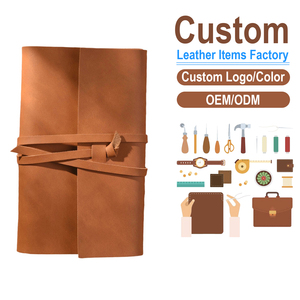 Vintage <b>Leather</b> Travel Journal, Minimalist College Notebook, OEM/ODM Custom Factory, Student <b>Diary</b> - Product Image 1