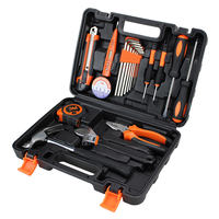 Kit d'outils complet de 81 pièces pour la maison, la quincaillerie, le vélo et la mécanique automobile, avec mallette de rangement, assortiment de quincaillerie domestique
