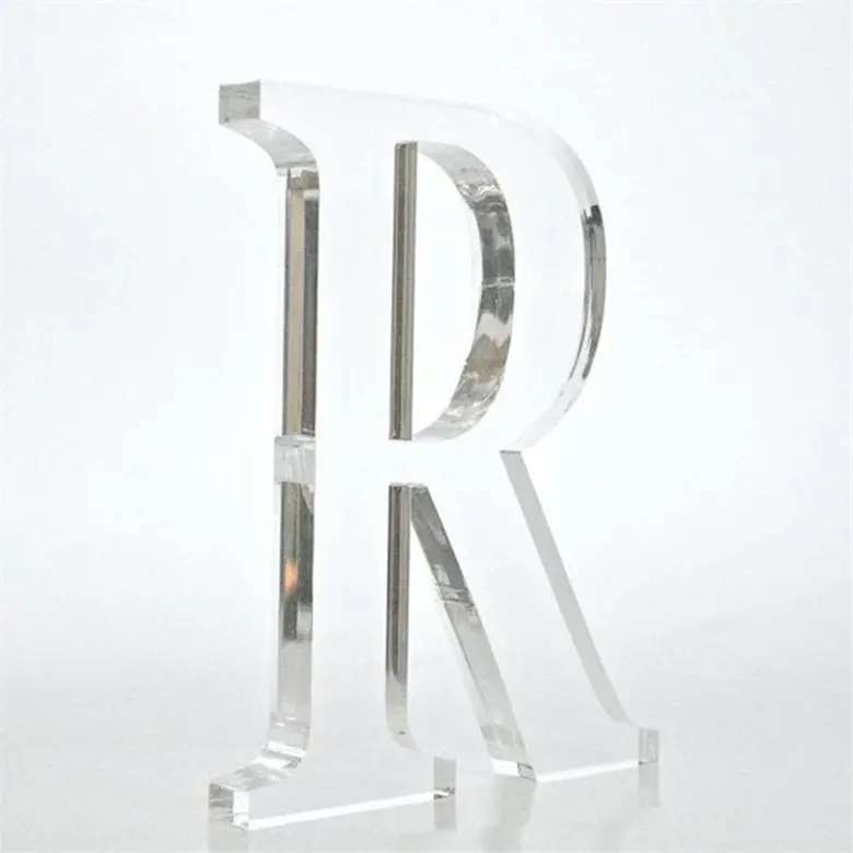 custom clear acrylic letters solid block models letter sign
