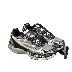 Стильная Женская одежда, белые, правые, задние кроссовки, украшенные стрелками и логотипом, на шнуровке 0ff, Лоскутные Повседневные кроссовки - Product Image 2